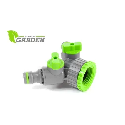 Oryginalne opakowanie: Trójnik z dwoma zaworami S-80459 Stalco Garden