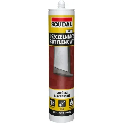 Uszczelniacz butylenowy biały 280ml Soudal