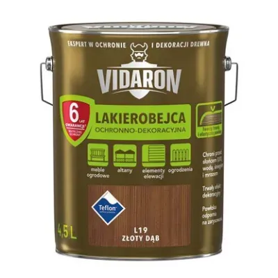 Vidaron Lakierobejca ochronno - dekoracyjna l19 złoty dąb 4,5l