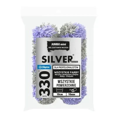 Wałek malarski Jumbo mini Silver 2x10cm włos 9mm seria 330 Blue Dolphin