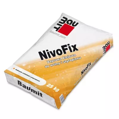 Zaprawa klejowa do wełny i styropianu NivoFix 25kg Baumit