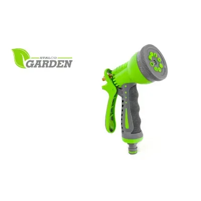 Oryginalne opakowanie: Zraszacz ogrodowy pistoletowy 8 funkcji Stalco Garden