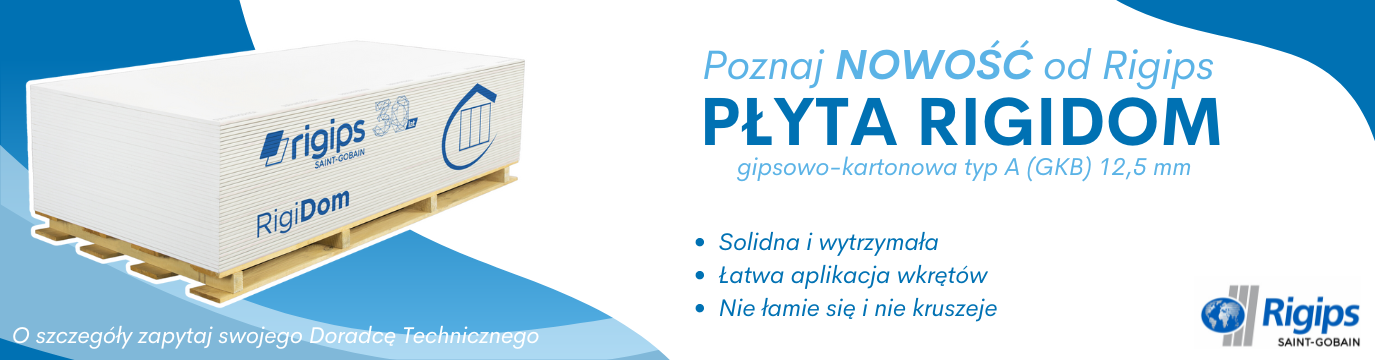 Płyta karton gips RigiDOM Rigips