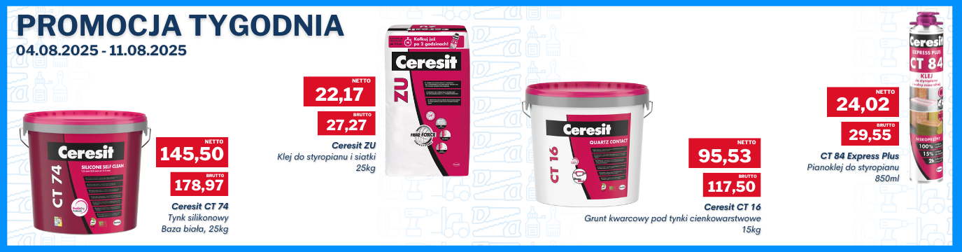 Produkty marki Ceresit do elewacji