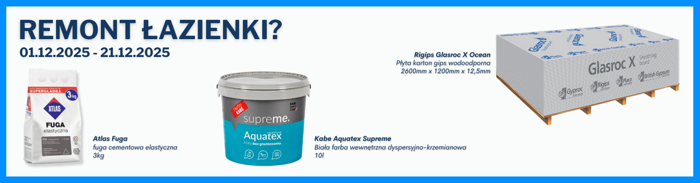 Super okazja na super produkty do remontu łazienki