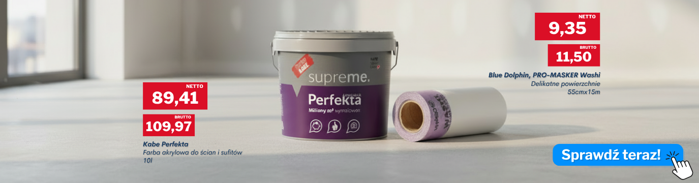 Farby KABE + akcesoria Blue Dolphin Tapes - wszystko do malowania w jednym miejscu