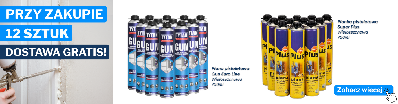 Przy zakupie 12 sztuk pianek - darmowa dostawa