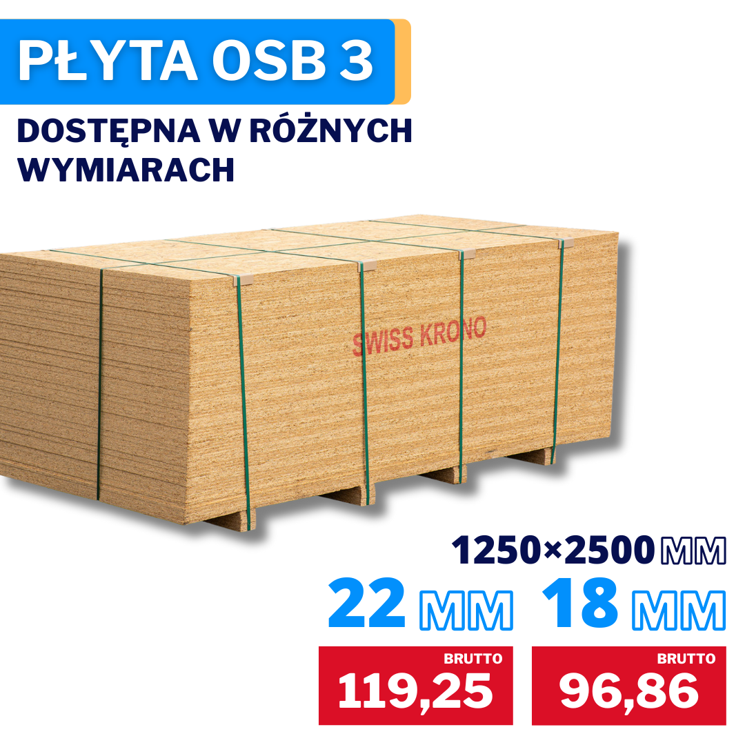 Płyty OSB różne wymiary