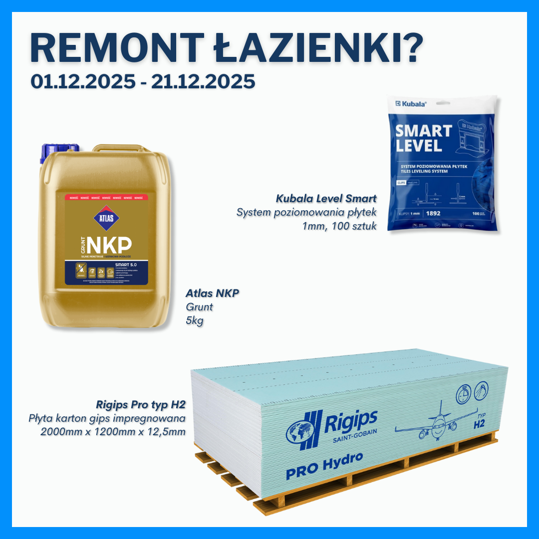 Super okazja na super produkty do remontu łazienki