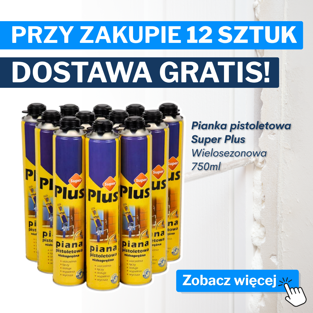 Przy zakupie 12 sztuk pianek - darmowa dostawa