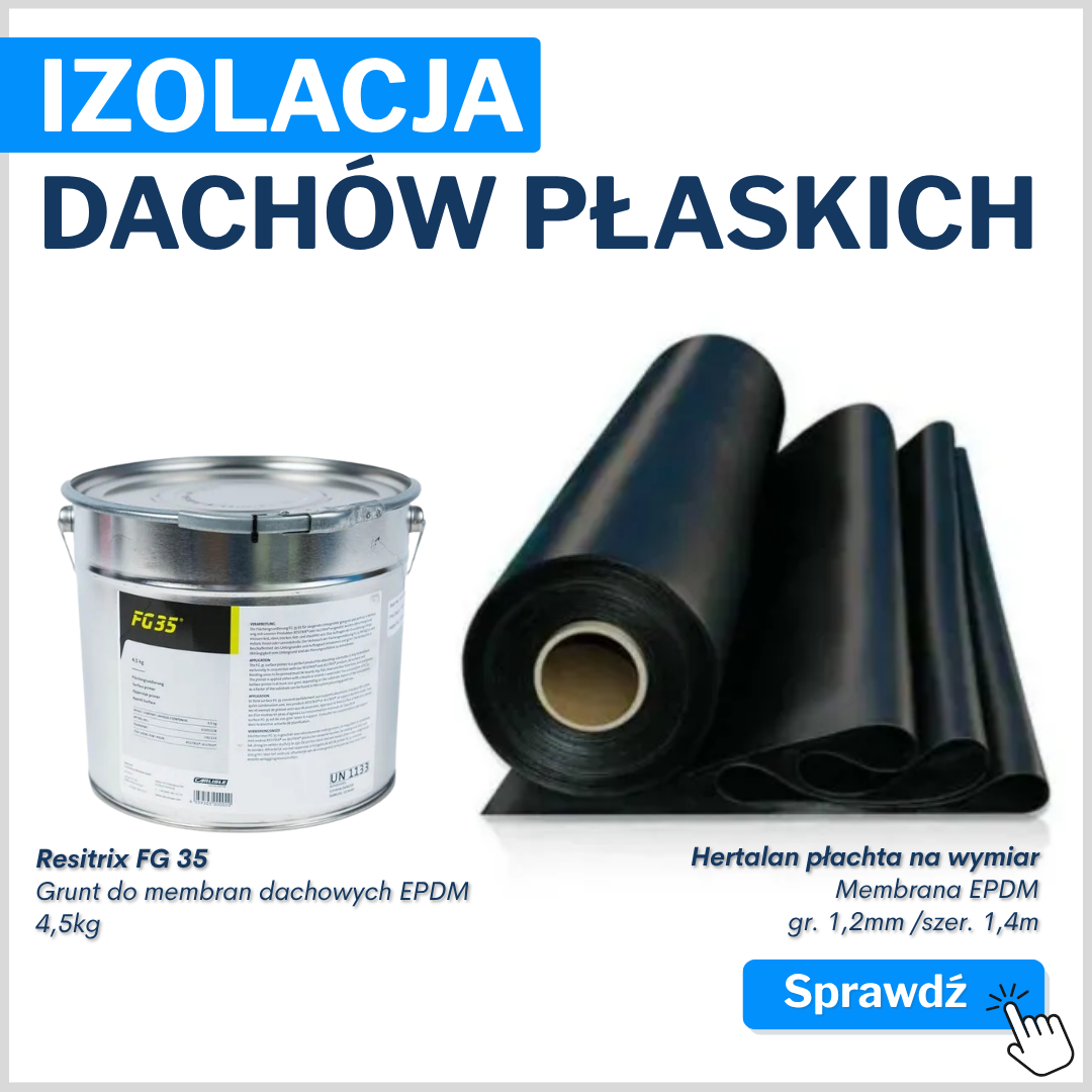 Produkty do hydroizoalcji dachów płaskich balkonów i tarasów.