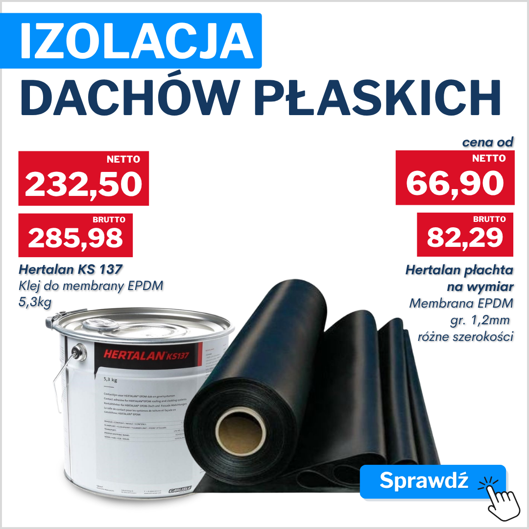 Izolacja dachów płaskich z marką Hertalan i Resitrix od Carlisle