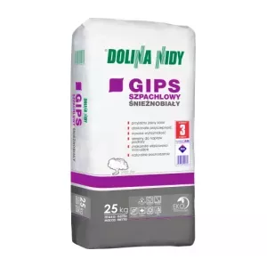 Gips szpachlowy śnieżnobiały 25kg Dolina Nidy