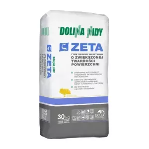Tynk gipsowy maszynowy o zwiększonej twardości Zeta 30kg Dolina Nidy
