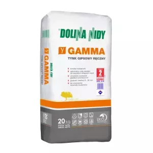 Tynk gipsowy ręczny wewnętrzny Gamma 20kg Dolina Nidy