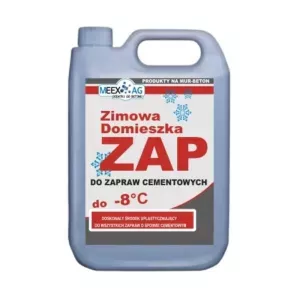 Artchem ZAP 1l plastyfikator do zapraw tynkarskich i murarskich zimowy -8st C zużycie 0,3l/25kg cementu zastępuje wapno