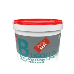 Farba elewacyjna akrylowa Bugoflex 10l baza A biała Kabe
