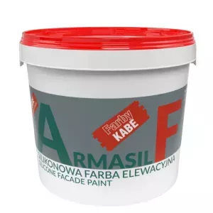 Farba elewacyjna silikonowa Armasil F 5l baza A biała Kabe