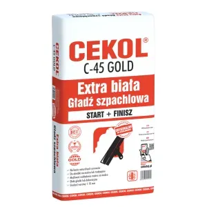 Gładź szpachlowa C-45 Gold 1kg Cekol