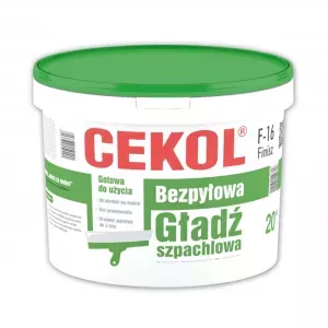 Cekol F-16 finisz gładź szpachlowa bezpyłowa 20kg