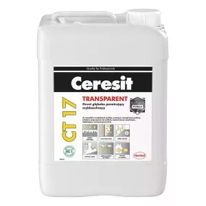 Grunt głęboko penetrujący szybkoschnący Ceresit CT17 TRANSPARENT 5l