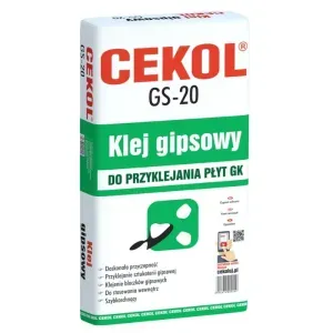 Klej gipsowy GS-20 10kg Cekol