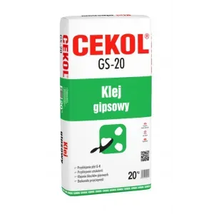 Klej gipsowy GS-20 20kg Cekol