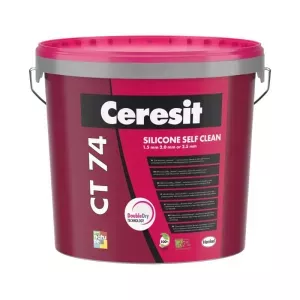 Tynk silikonowy 1,5mm CT74 baza biała 25kg Ceresit