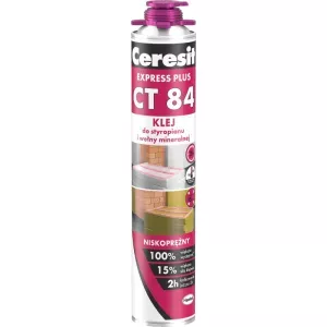 Pianoklej do styropianu pistoletowy CT84 Express Plus 850ml Ceresit