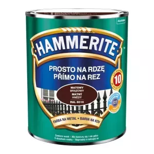 HAMMERITE PROSTO NA RDZĘ BRĄZOWY MATOWY 0,25L
