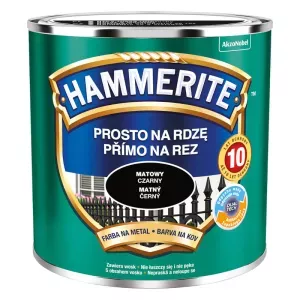 HAMMERITE PROSTO NA RDZĘ CZARNY MATOWY 0,25L