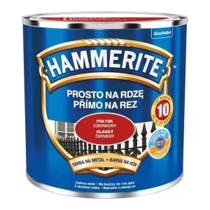 HAMMERITE PROSTO NA RDZĘ CZERWONY POŁYSK 0,25L