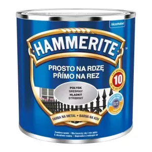HAMMERITE PROSTO NA RDZĘ SREBRNY POŁYSK 0,25L