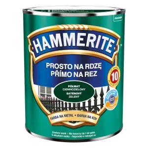 Farba antykorozyjna do metalu Hammerite Prosto na Rdzę ciemnozielony półmat 0,7l