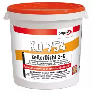 Bitumiczna masa uszczelniająca dwuskładnikowa Sopro KD 754 30l