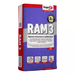 Sopro RAM 3 454 25kg szpachla wyrównawcza i renowacyjna 3-60mm szybka