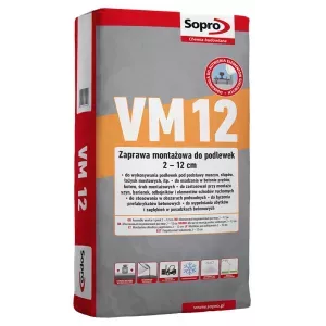 Sopro VM 12 745 25kg zaprawa montażowa pęczniejąca do podlewek i kotwienia 2–12cm
