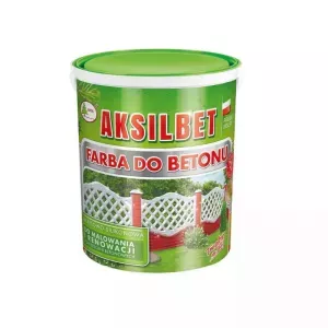 Aksil Aksilbet wiśnia 1l farba do betonu i ogrodzeń betonowych