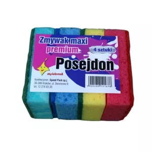 Gąbka do naczyń Maxi Premium Posejdon 4szt. Czyścioszek