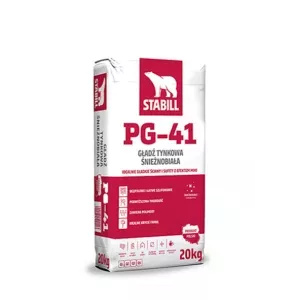 Gładź tynkowa PG-41 biała 20kg Stabill