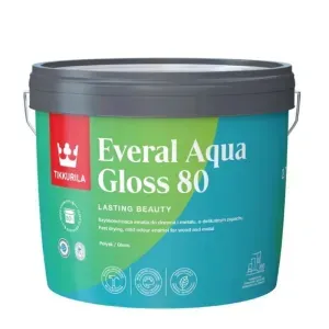ZAMIENNIK - Emalia akrylowa Everal Aqua Gloss 80 baza A 2,7l połysk Tikkurila