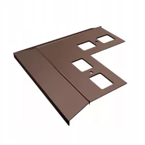 Narożnik zewnętrzny K100 90° RAL8019 brąz Renoplast
