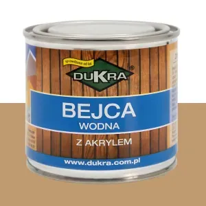 Bejca do drewna wodna dąb jasny 200ml z akrylem Dukra
