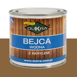 Bejca do drewna wodna kasztan 200ml z akrylem Dukra
