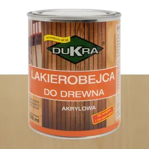 Lakierobejca do drewna akrylowa bezbarwna 750ml Dukra