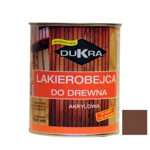 Lakierobejca do drewna akrylowa orzech 750ml Dukra