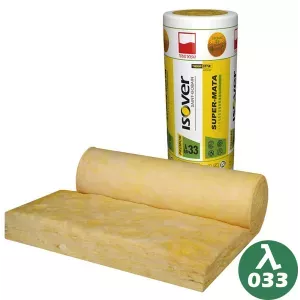 Isover wełna Super-Mata 033 5cm rolka wełna szklana