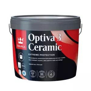 Farba wewnętrzna mieszalnikowa Optiva 3 Ceramic baza A biała 9l super mat Tikkurila