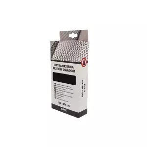 Scley Siatka przeciw owadom 100cmx100cm moskitiera na okno czarna