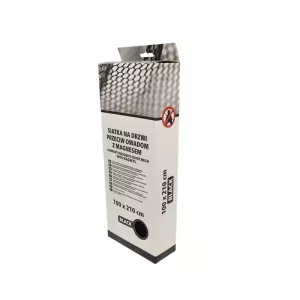 Scley Siatka przeciw owadom 210cmx100cm z magnesem na drzwi czarna